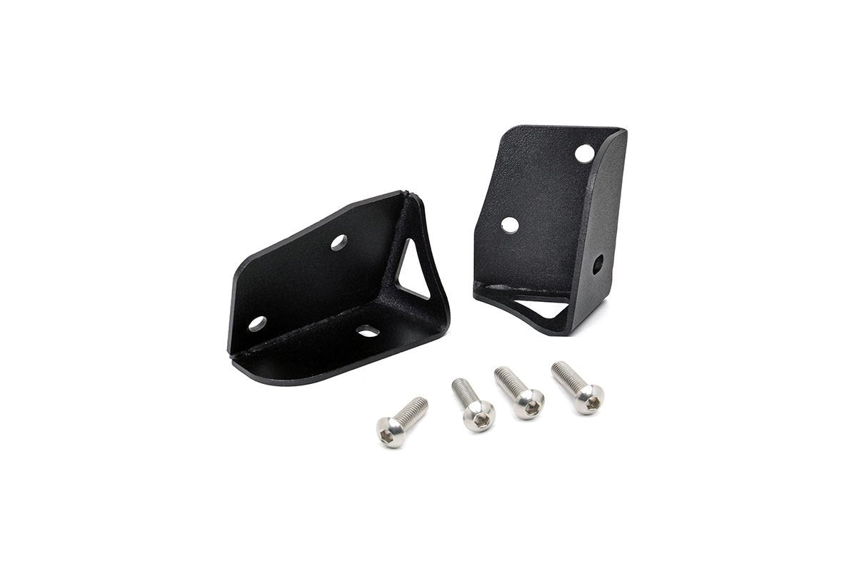 Rough Country - Soportes de luz inferior para parabrisas 07-18 Jeep Wrangler JK - 70044, negro