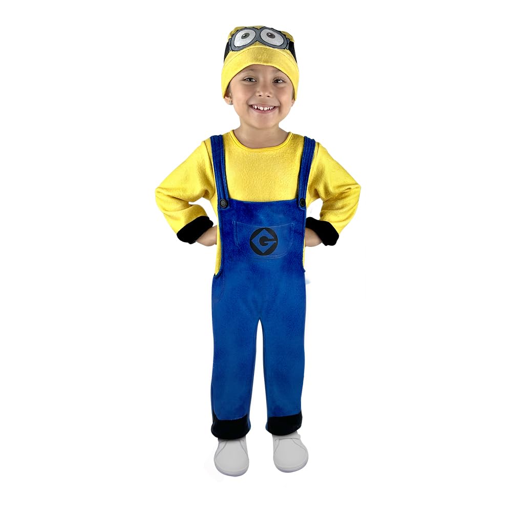 Fantasy Ruz, Disfraz Infantil para Toddlers, Minions, Modelo F13540-AZN3, Talla 3 años. Licencia original Illumination