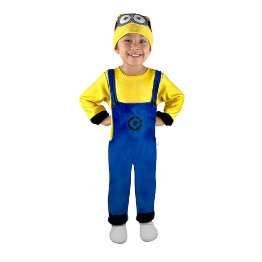 Fantasy Ruz, Disfraz Infantil para Toddlers, Minions, Modelo F13540-AZN3, Talla 3 años. Licencia original Illumination