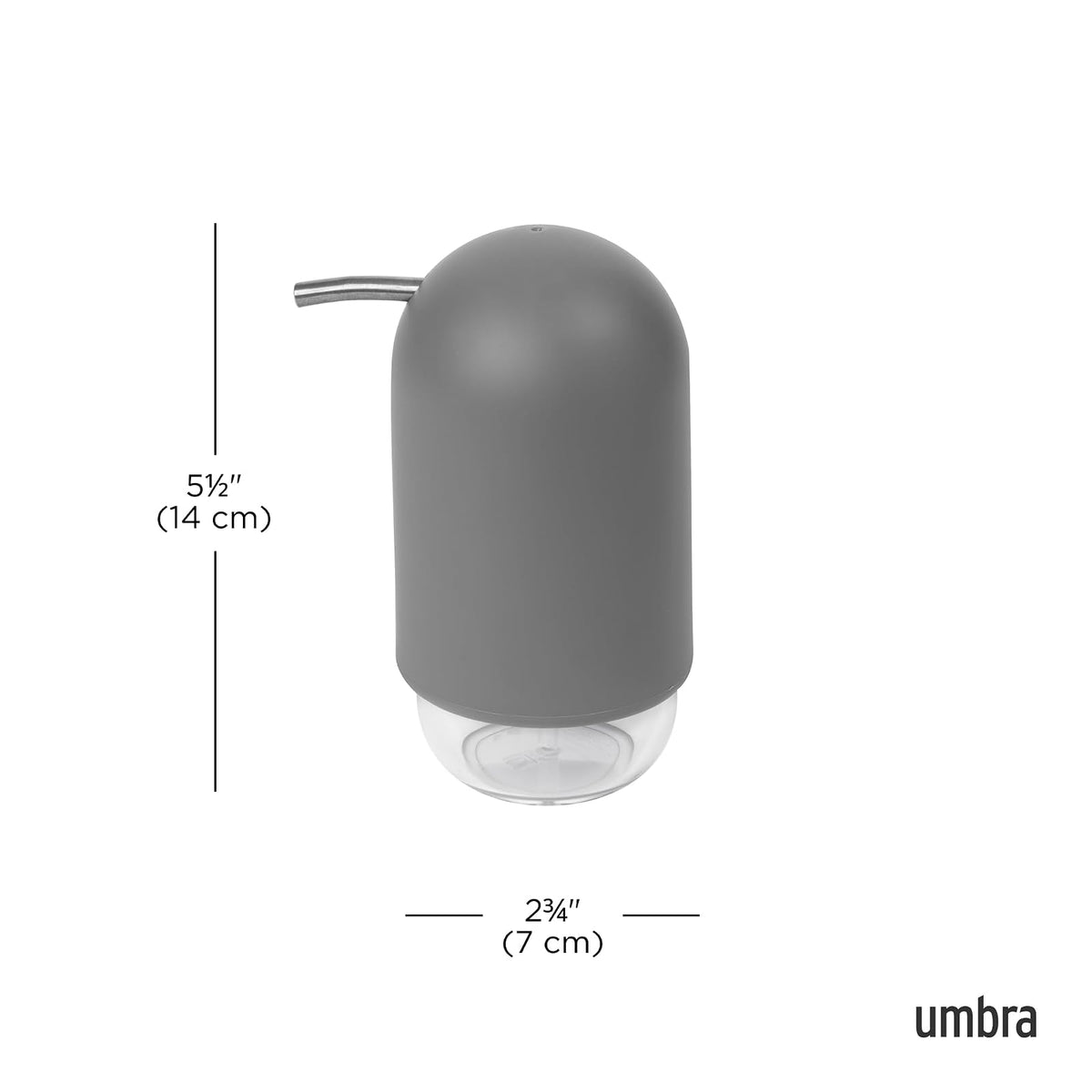 Umbra Touch - Dispensador de jabón, Gris (Grey)