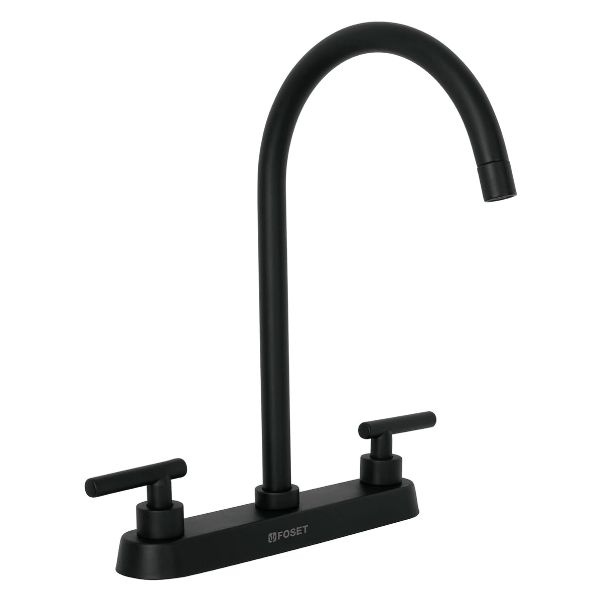Foset Tubig Mezcladora para Fregadero con Manerales Tipo Palanca - Negro mate