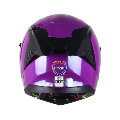 Casco Edge Integral Racer Morado Brillante XL | DOT