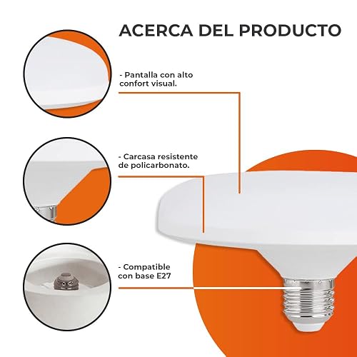 Tecnolite - Lamp Circular LED 12W100-240VE271050LM, Iluminación Interiores