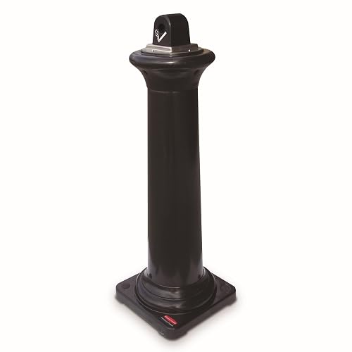 Rubbermaid Commercial Products GroundsKeeper - Receptáculo para fumadores Toscana, metal negro para exteriores para parques, centros comerciales al aire última intervensión y hoteles