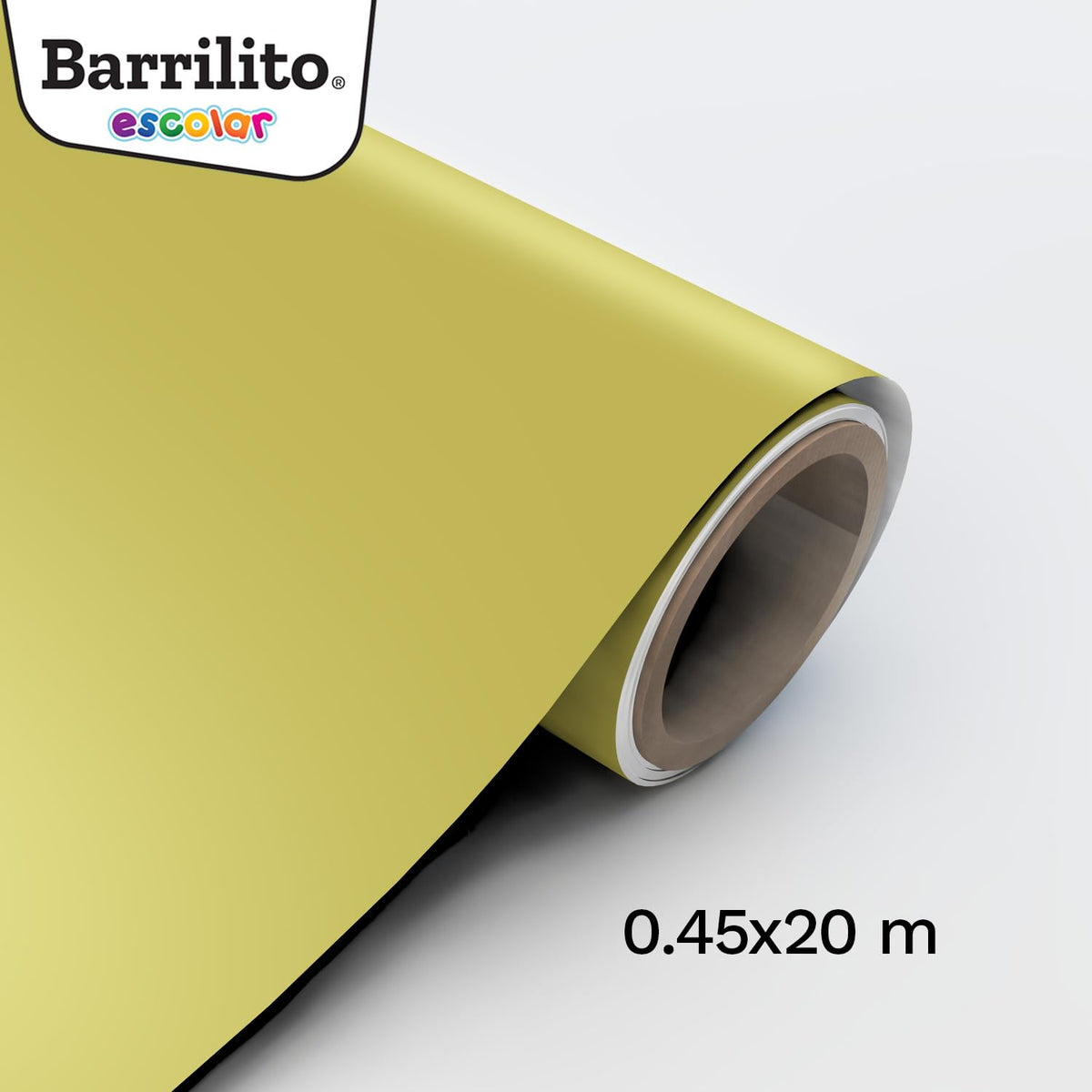 Barrilito Papel Contacto Amarillo Rollo. 0.45x20m. 8020