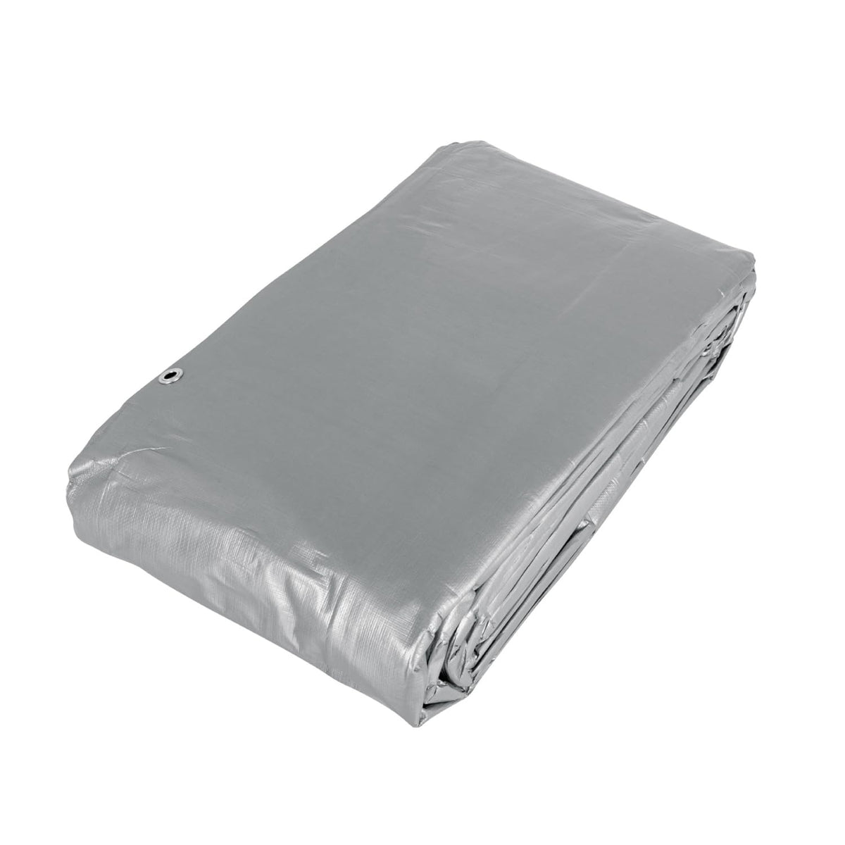 Truper Lona Reforzada con Ojillos de Aluminio - Lona - 6 x 12 m - Gris