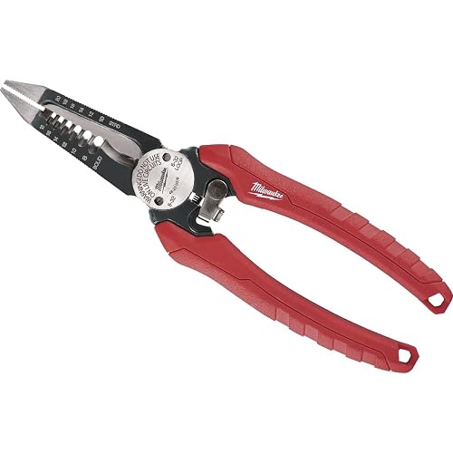 Milwaukee 48-22-3079 6-en-One Combinación alicates pelacables y escariador para electricistas