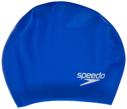 Speedo Gorro de Natación para Cabello Largo - Gorra de Natación - Azul