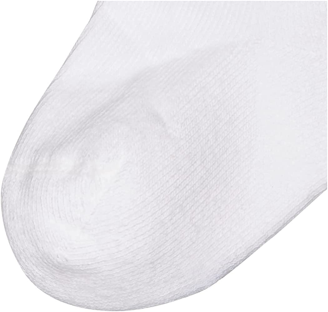 Jefferies Socks Calcetines Deportivos Niños Unisex 6 Unidades Blancos Calcetines Deportivos Sin Costuras (Paquete de 6)