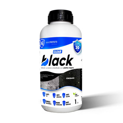 778 SSCBL CLEAR BLACK Protector e intensificador para piedras negras con veta, ideal para Cantera negra, Granito flameado, Granito chino 1 Litro