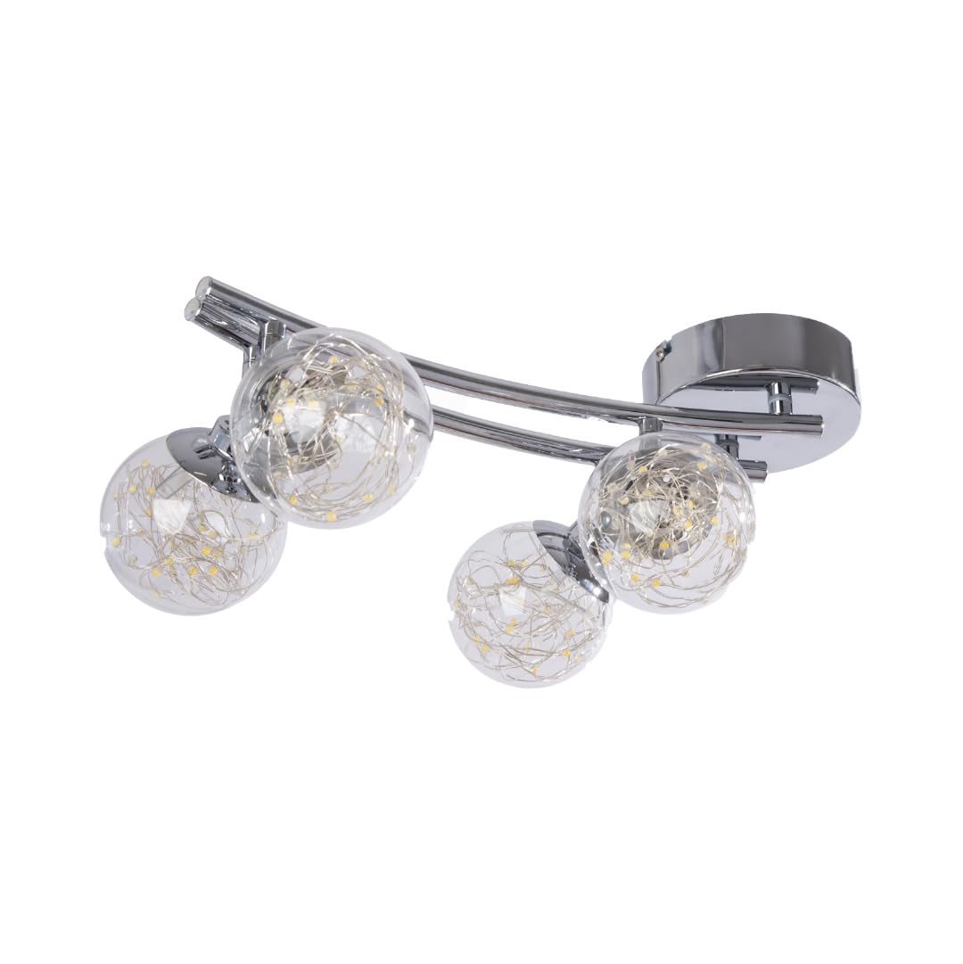 Philco Luminario decorativo Lysander. Potencia 16W, con iluminación brillante, temperatura de color 4,000K con una iluminación cálida y acogedora para interioes. Hasta 35,000 horas de vida útil