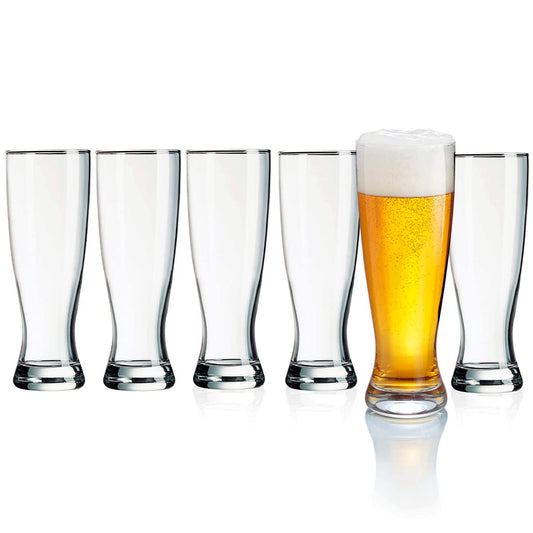 Trilogy | Juego de 6 Tarros Cerveceros, Vasos de Vidrio para Cerveza Grandes, Vidrio Francés Premium, Copas Cerveceras de 690 mililitros, Hechos en Francia