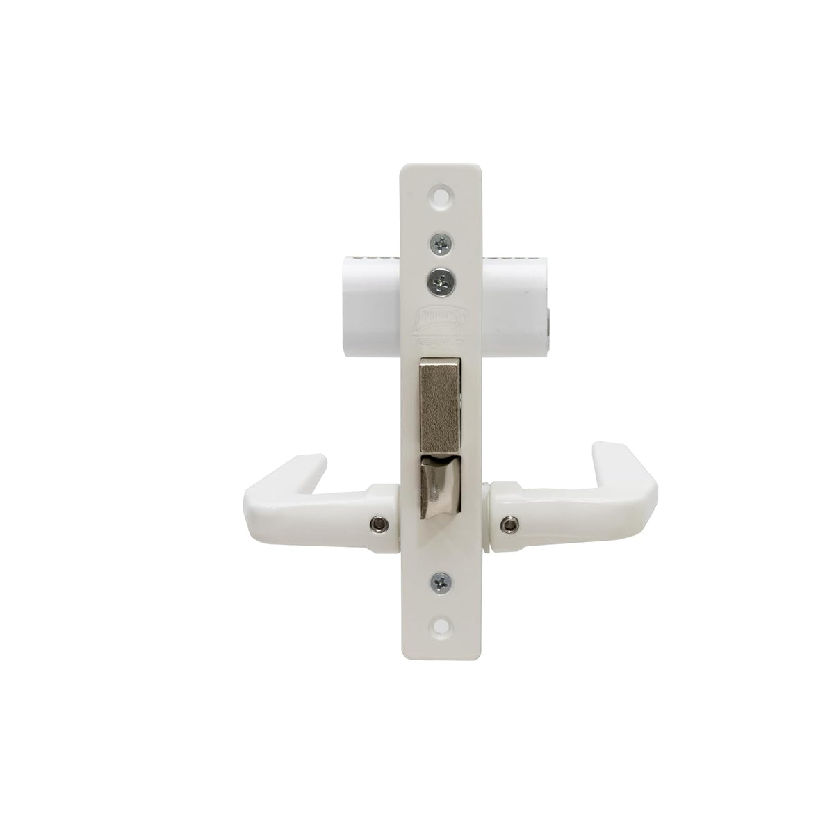 Phillips Cerradura Modelo Slim 549 Manija Delgada Para Puerta De Aluminio Blanco