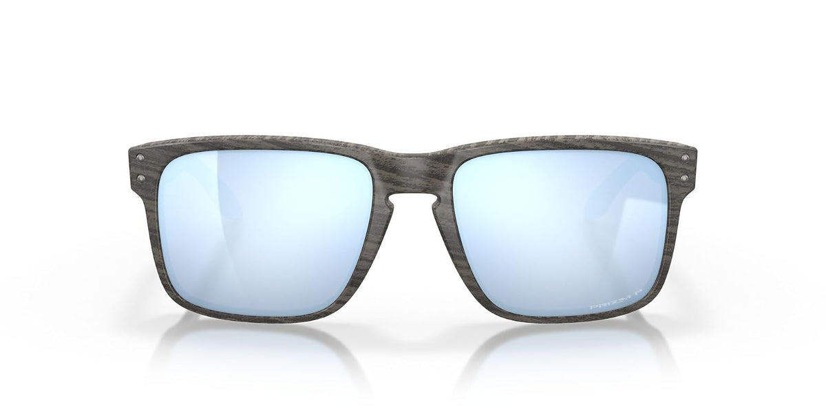 Oakley Holbrook Iridio Sport anteojos de sol, Matte Black/Positive Red Iridium, Talla unica - Woodgrain - Prizm Deep H2o Polarized
