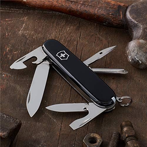 Victorinox Swiss Army - Multiherramienta, Navaja de Bolsillo | Multiherramienta duradera de acero inoxidable cuenta con un destornillador Phillips, escariador y punzón para manualidades y