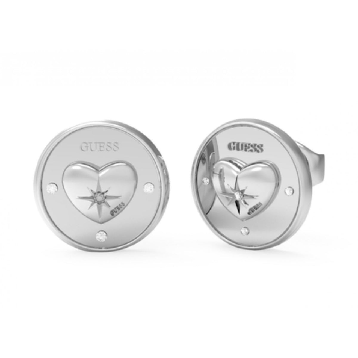 GUESS Aretes para mujer talismania color plata jube01446jwrht/u
