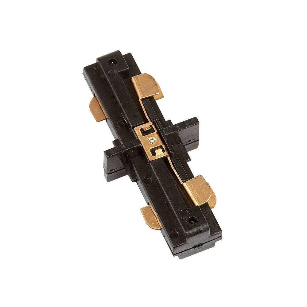 Tecnolite Riel, color Negro, 1 m YS-100/N + Conector Recto para Riel, color Negro YS-I/N