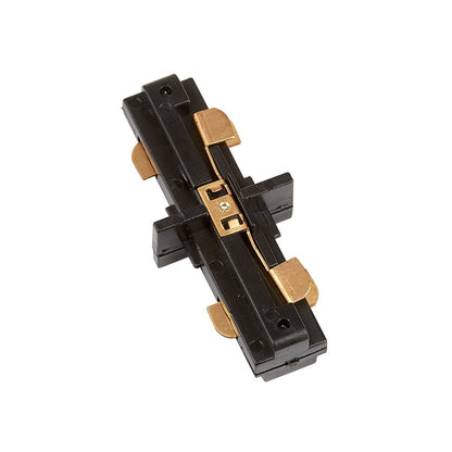 Tecnolite Riel, color Negro, 1 m YS-100/N + Conector Recto para Riel, color Negro YS-I/N