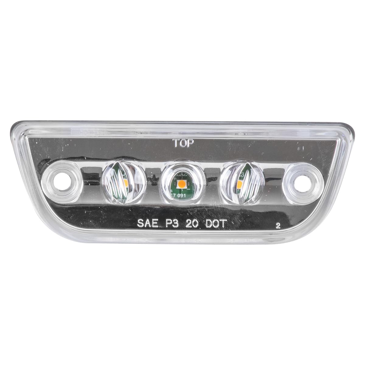LUCIDITY Luz Posición Mica Transparente 12V 3 LEDs Zepelín para Kenworth T680/T880/W990, P54-1283-500