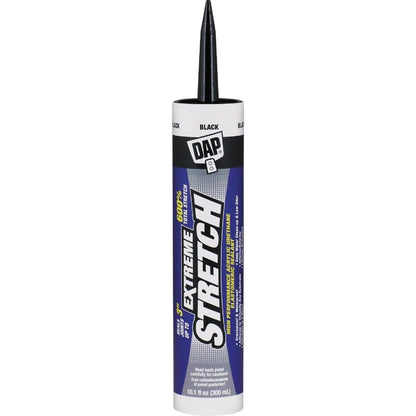 DAP 7079818713 Sellador elastómero Extreme Stretch, negro, 10 onzas