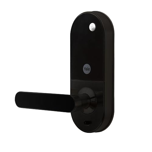 Yale cerradura eléctrica ymc420 negro con hub para exteriores