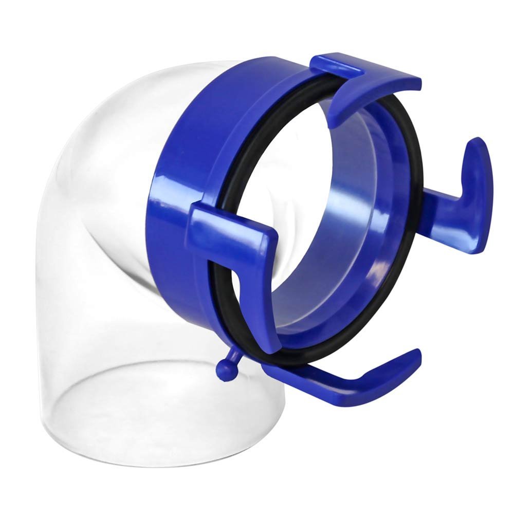 Prest-O-Fit 1-0020 Blueline - Adaptador de Manguera de 90°, Transparente
