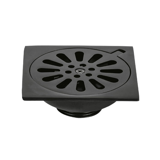 Foset RS-604M, Resumidero cuadrado 4"x 4" latón color negro