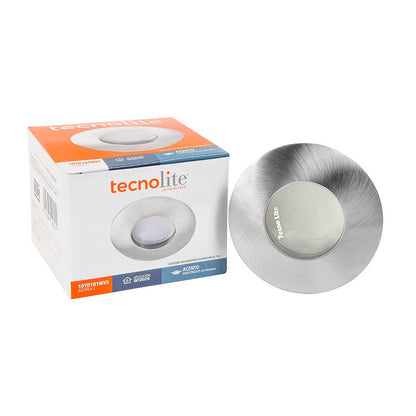 Tecnolite Lámpara Downlight Empotrable, Base GX5.3 - Satinado