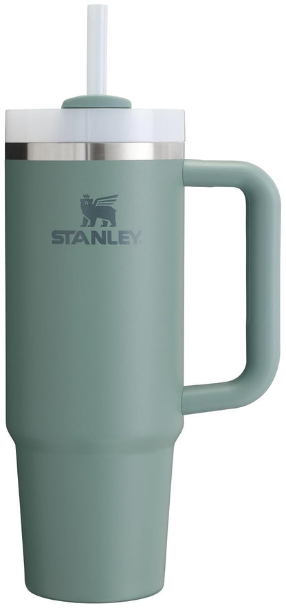 Stanley Quencher H2.0 Vaso con Asa y Popote, Tapa FlowState - 30 Ounces - Shale