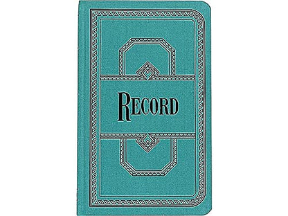 Boorum & Pease® - Libreta de abalorio de lona, 16 libras, 12 1/8 pulgadas x 7 5/8 pulgadas, 500 páginas, azul