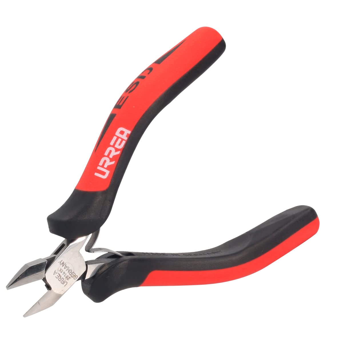 Urrea 28141X Pinza para electrónica con mango antiestático corte diagonal de 4-1/2" al ras - 4-1 - 2" al ras