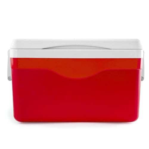 Guateplast - Hielera Portátil de 50 litros (53 QT) | Capacidad para 70 Latas | Enfriador Resistente y Liviano | Cooler - Hielo | Hielera Grande |