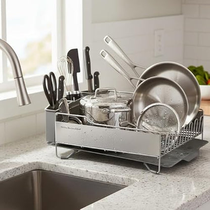KitchenAid kns896bxgra grande escurreplatos tamaño completo, acero inoxidable