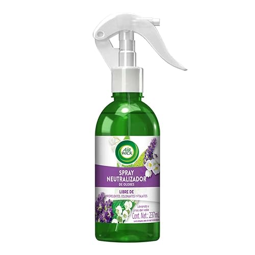 Air Wick® Spray Neutralizador De Olores, Aroma Lavanda y Lirios del Valle, 237 ml + ® Repuestos Para Aromatizante De Ambiente Continuo