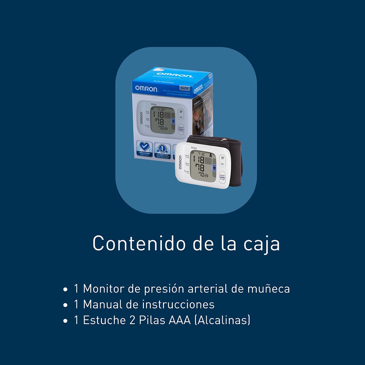 OMRON Baumanómetro automático de muñeca HEM-6230 compatible con app OMRON connect