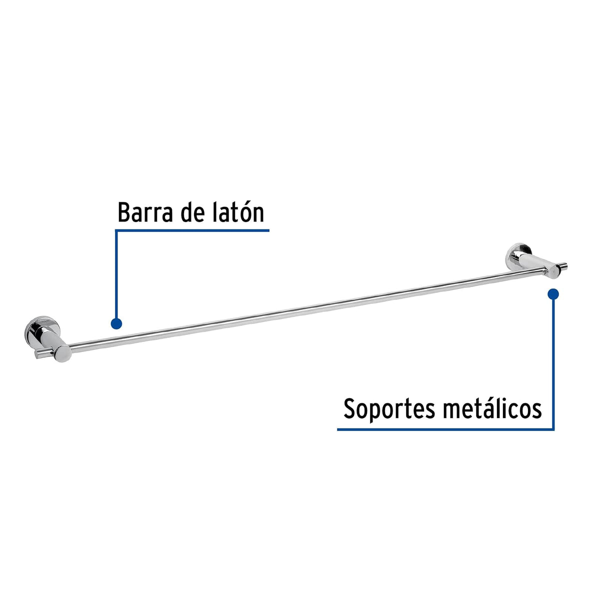 Foset Element ELA-76, Toallero de barra, acabado cromo