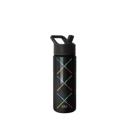 Simple Modern Botella de Agua Summit para Niños 18 oz, Diseño Bob Esponja - Star Wars: Saber Argyle - 0.5 Litros