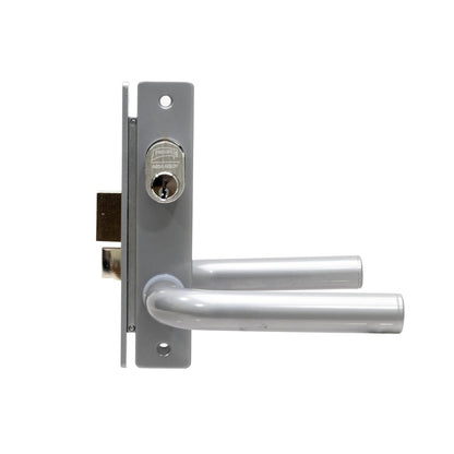 Phillips Cerradura Modelo Slim 570 Manija Redonda Para Puerta De Aluminio Plata