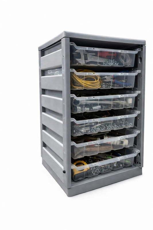 Italhome Mueble Organizador IND 6, Gabinete de Almacenamiento con Cajones Corredizos