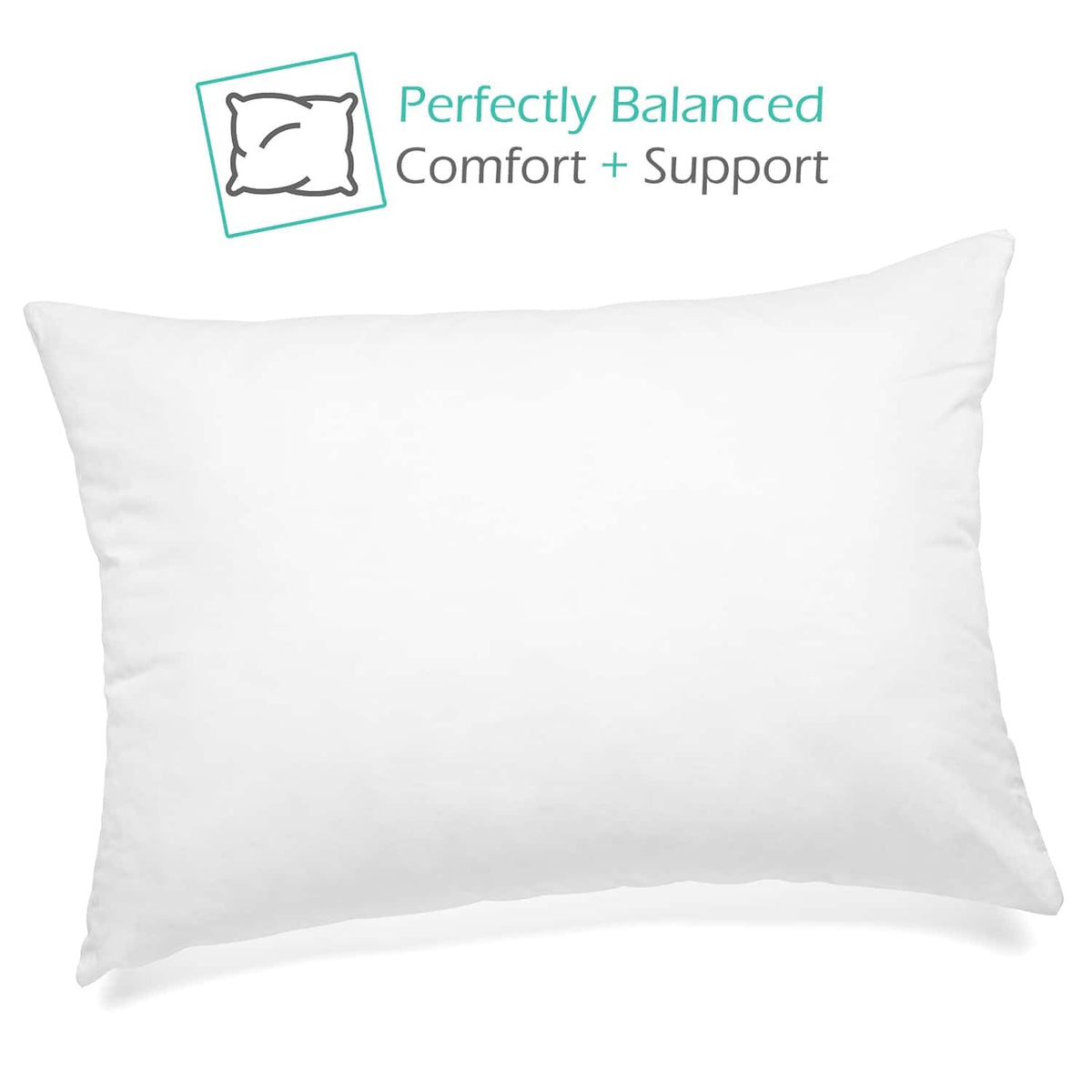 Nestl Almohada para Niño Pequeño - Paquete de 2 Almohadas para Bebé - Almohada de Algodón para Dormir - Almohada de Viaje Suave - Almohada de Cama Perfecta para Niño - 13 x 18 Inches, Blanca
