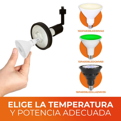 Tecnolite Lámpara Interior para Riel Sobreponer Tecnolite