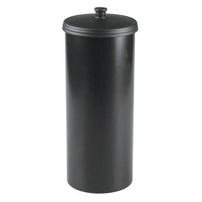 InterDesign 93397 Kent Free Standing Toilet Paper Holder Spare Roll Storage for Bathroom, Black