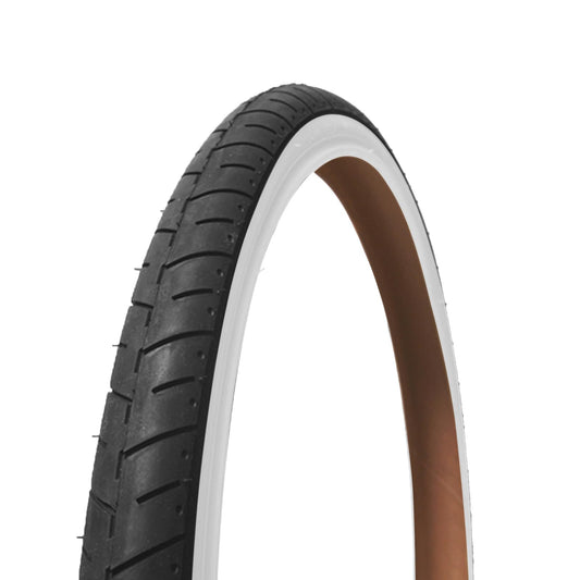 CST Llanta Urbana Traveller City Classic 26x1.50 (40-559), Cara Blanca, Modelo C917, Repuesto Bicicleta Paseo