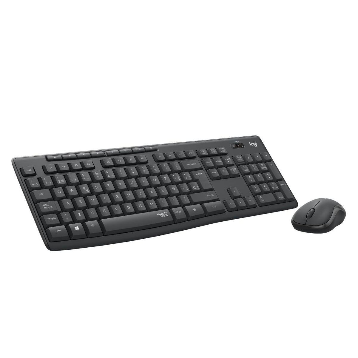 Logitech MK270 Combo Teclado y Mouse Inalámbrico en Español - Negro - MK295