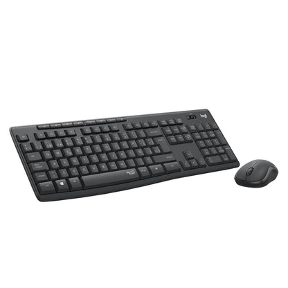 Logitech MK270 Combo Teclado y Mouse Inalámbrico en Español - Negro - MK295