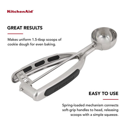 KitchenAid - Cuchara para masa de galletas, Negro, 8.27-Inch, 1