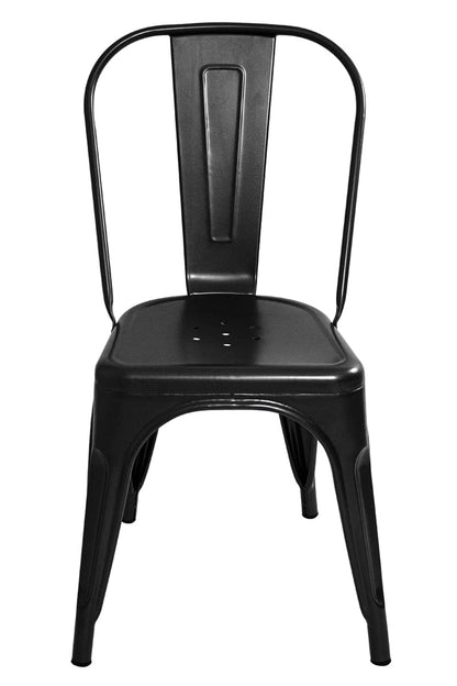 DIB CARPET & HOME Set x 4 Unidades Silla Alpes Metal Negra