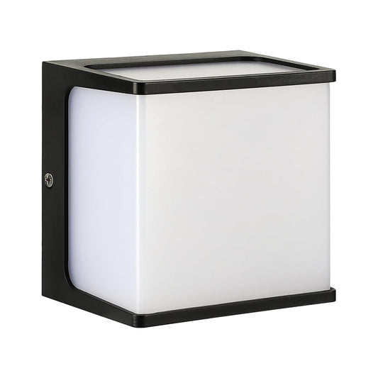 Luminaria LED Pared Cubo de Luz Exterior IP65 8W 600 Lúmenes, 6500K Blanco Frío, Policarbonato de alta resistencia (ADE-040)