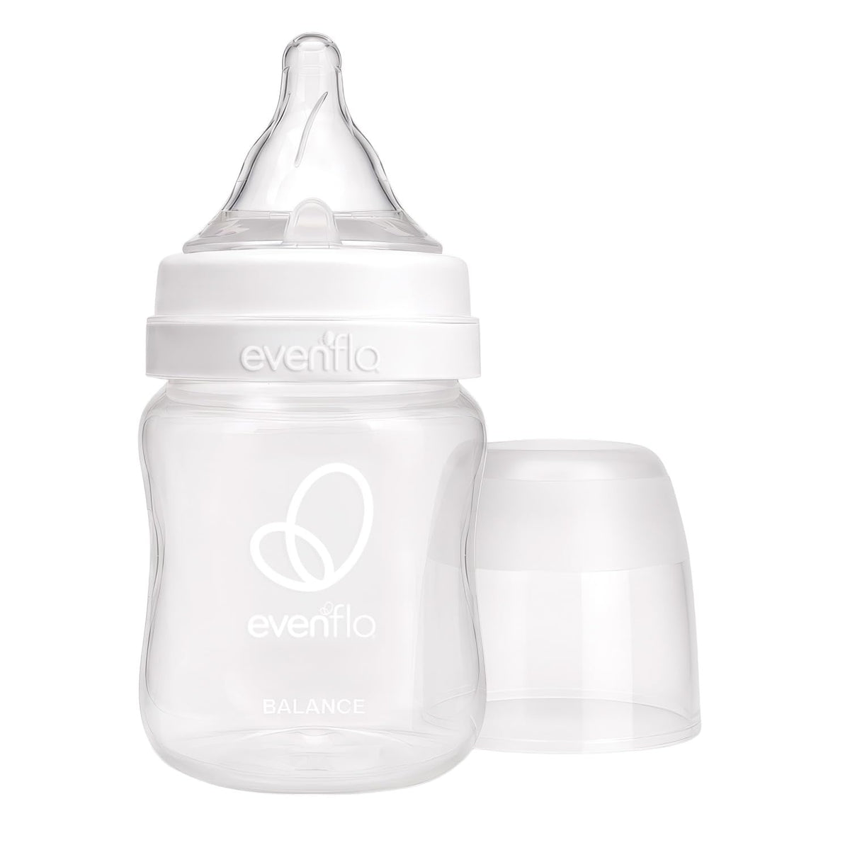 Evenflo Balance+ Biberones de Polipropileno Cuello Ancho 5 oz con Mamila Flujo Lento 2 Pack