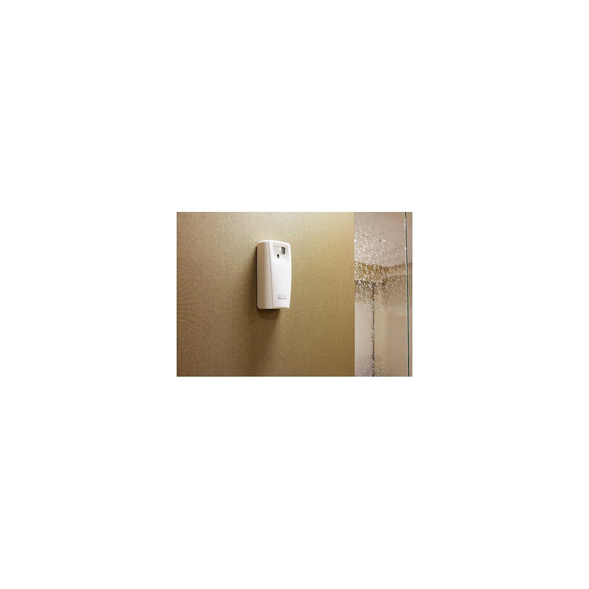 Rubbermaid Commercial Microburst 9000 - Dispensador LCD con control de olores en aerosol, color blanco, para restaurantes, hoteles, escuelas, aeropuertos, oficinas